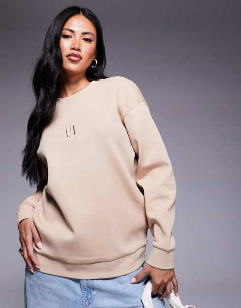 Armani Exchange long sleeve t-shirt in white - view 1