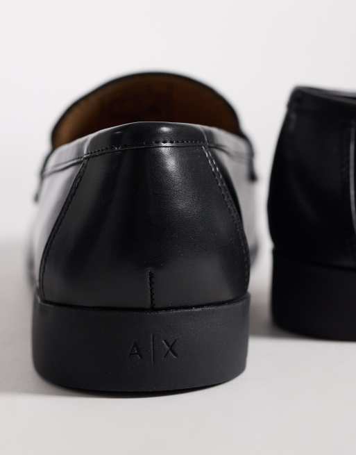 Armani Exchange - Maggie - Mocassini neri con logo, 3 di 4