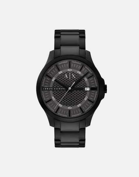 Armani Exchange Men quartz/3hd hampton, black stainless steel in black - view 1