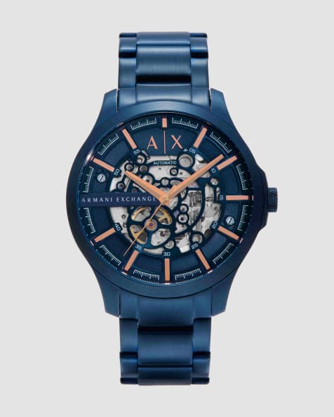 Armani Exchange Men's automatic, blue stainless steel watch, ax2457 in blue - view 1