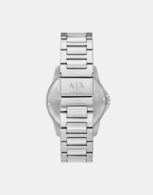 Armani Exchange Men's banks three-hand day-date, stainless steel watch, ax1764 in silver, 2 of 3
