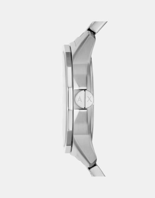 Armani Exchange Men's banks three-hand day-date, stainless steel watch, ax1764 in silver, 3 of 3