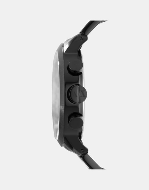 Armani Exchange Men's chronograph, stainless steel watch in black, 3 of 3