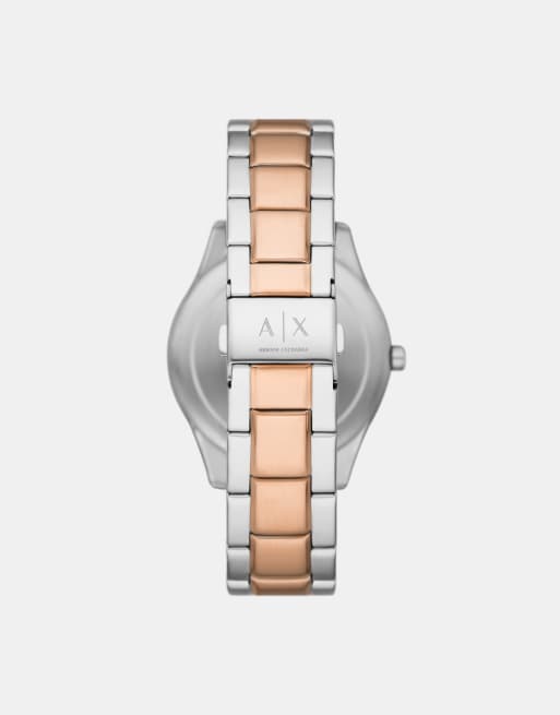 Armani Exchange Men's dante multifunction, stainless steel watch, ax1882 in rose gold, silver, 2 of 3