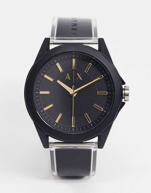 Armani Exchange mens drexler in black ASOS watch AX2640 