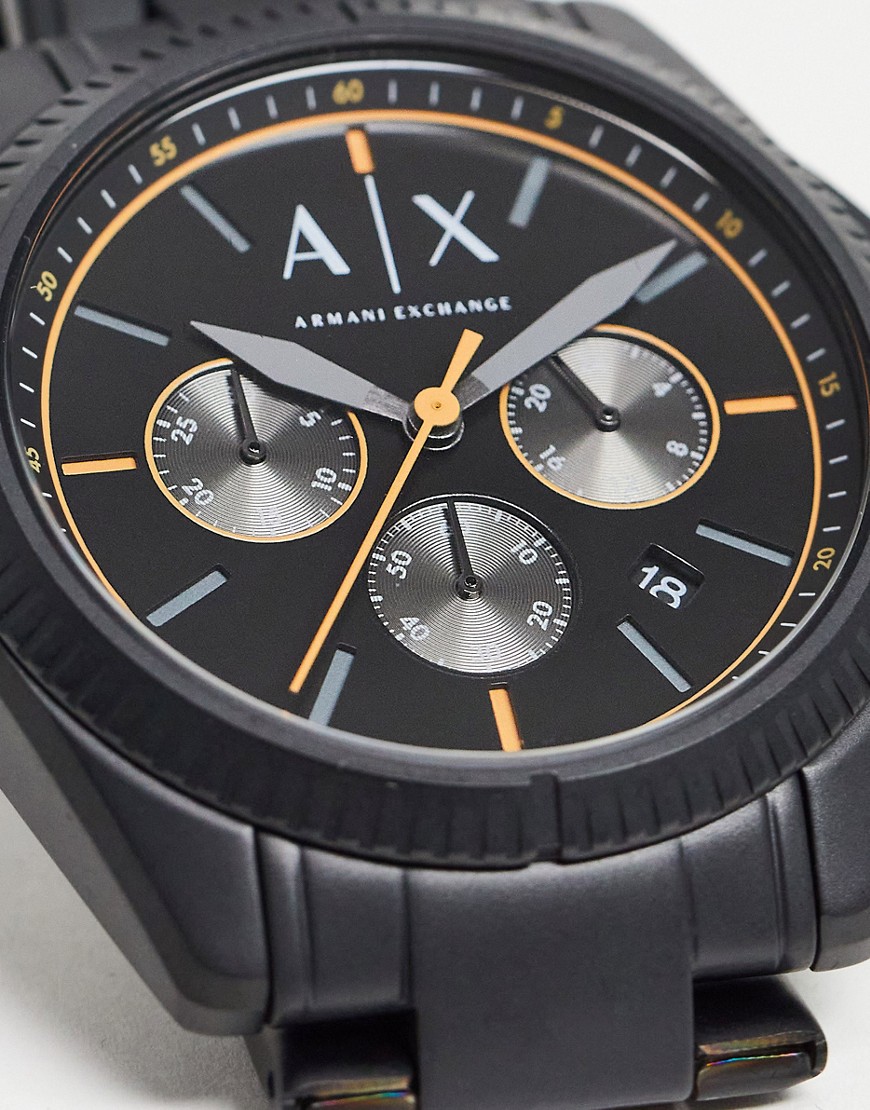 Armani Exchange mens giacomo bracelet watch in black AX2852