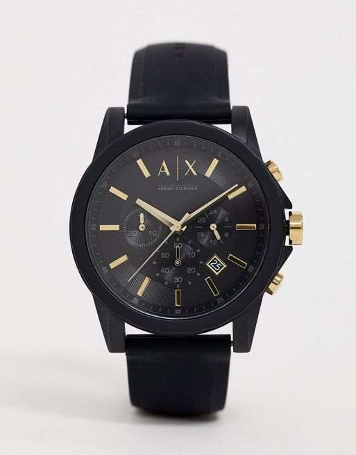 Armani Exchange mens watch with luggage tag gift set | ASOS