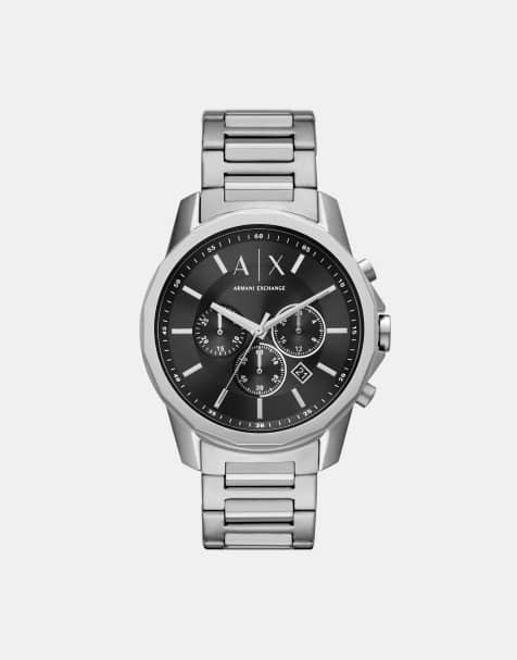 Armani Exchange - Montre chronographe en acier inoxydable - Argenté - view 1