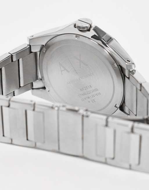 Armani Exchange - Montre en acier inoxydable - Argenté | ASOS