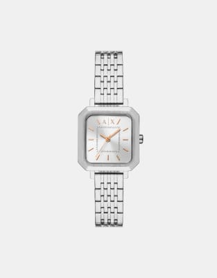 Exchange - Montre en acier inoxydable avec mouvement à 3 aiguilles - Argenté One Size