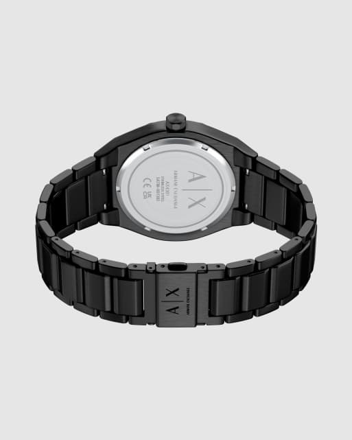 Armani Exchange montre homme sync day-date en acier inoxydable noir, ax4301, 4 de 4