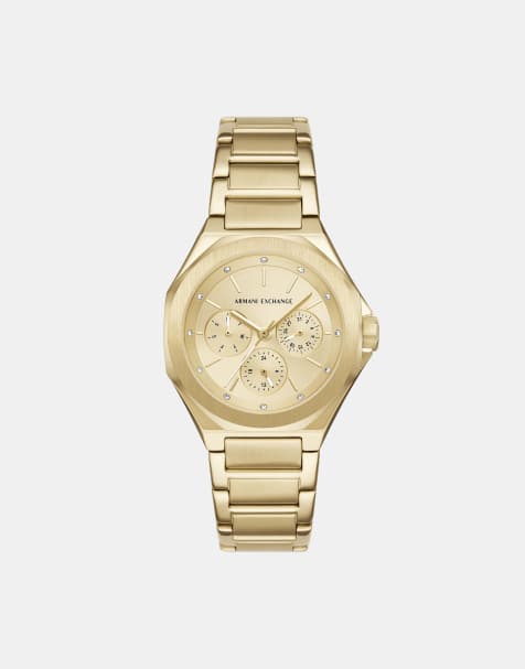 Armani Exchange - Montre multifonctions pour femme en acier inoxydable - Doré - view 1