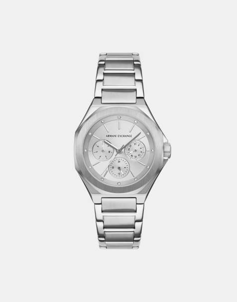 Armani Exchange – Multifunktionale Damenuhr aus Edelstahl in Silberoptik - view 1