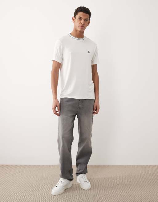 Armani Exchange – Naturvit t-shirt med liten logga, 2 av 5