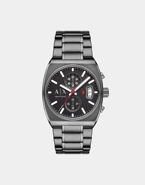 Armani Exchange - Oliver - Montre chronographe à quartz pour homme en acier inoxydable - Gris acier - view 1