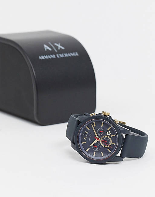 Armani Exchange outerbanks silicone watch AX1335 | ASOS
