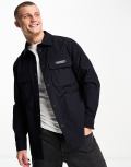 Armani Exchange overshirt in navy