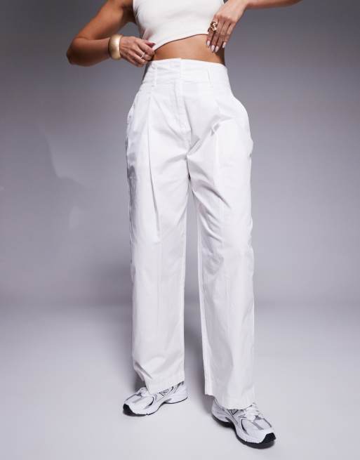 Armani Exchange pants in white ASOS
