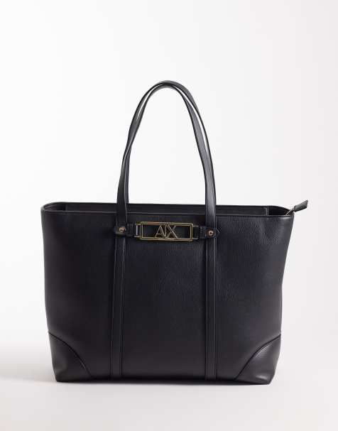 Armani Exchange Polly shopper bag in black - view 1