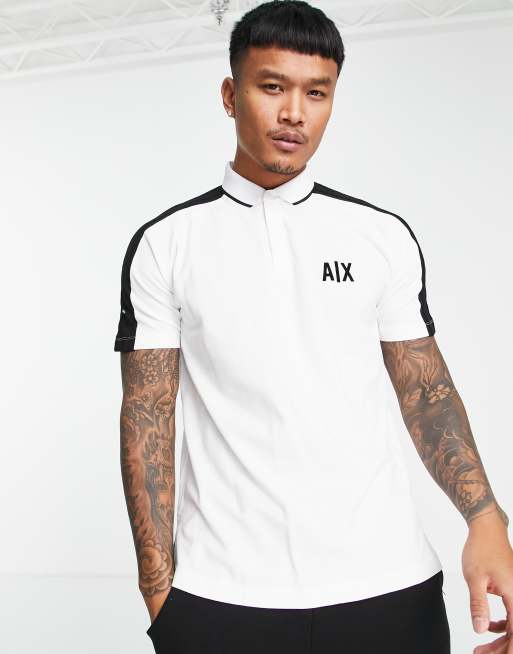 Armani exchange white polo hotsell