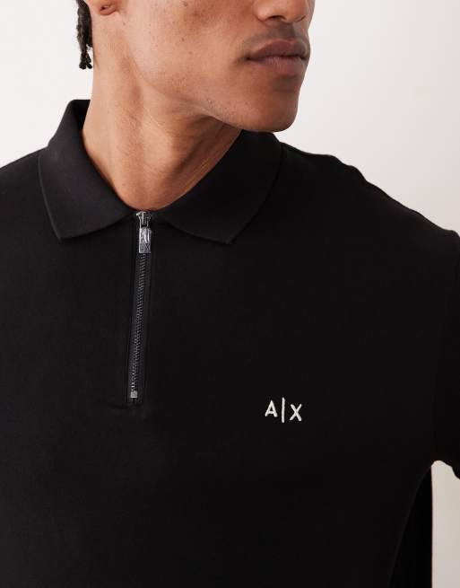 Armani Exchange - Polo à logo - Noir, 5 de 5