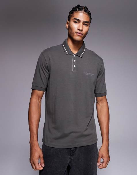 Armani Exchange - Polo a maniche corte verde - view 1