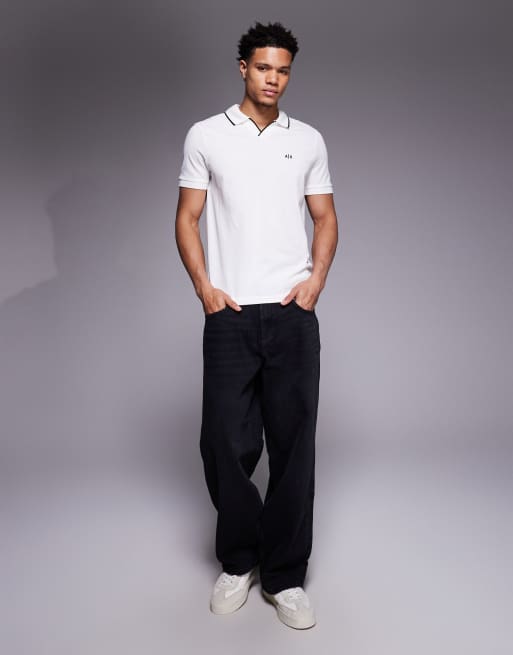 Armani Exchange - Polo bianca con logo, 2 di 5