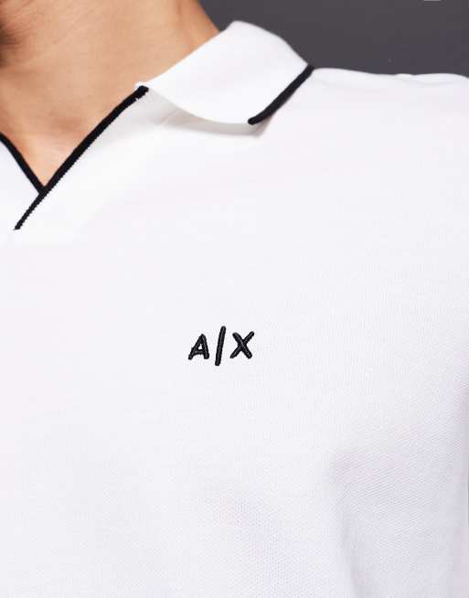 Armani Exchange - polo blanco con logo, 5 de 5