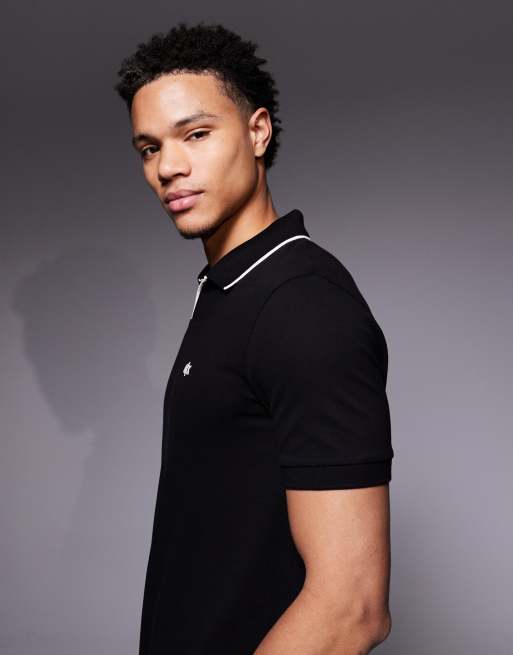Armani Exchange - Polo met korte mouwen en logo in zwart, 4 van 5