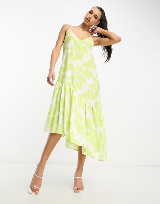 Armani Exchange print slip dress in multi, 3 of 4