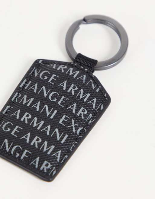 Armani Exchange printed logo wallet and keyring gift set | ASOS