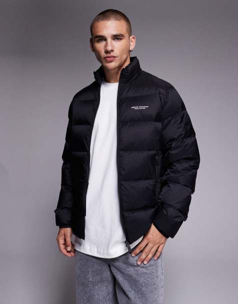 Armani Exchange – Puffer-Jacke in Schwarz - view 1