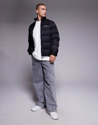 Armani Exchange Puffer Jacket In Black