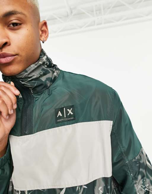 Armani exchange green jacket sales