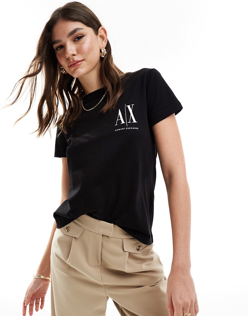 Armani Exchange regular t-shirt in black