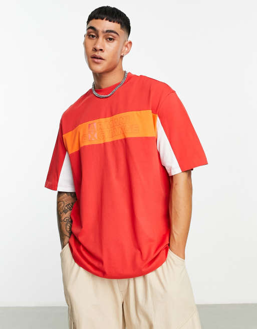 Armani Exchange relaxed fit t shirt in orange ASOS