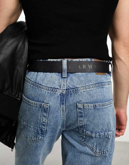 Armani exchange store logo belt