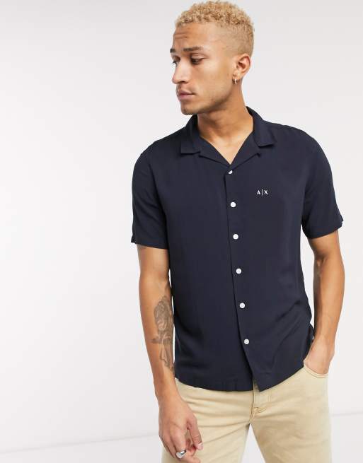 Armani exchange short sleeve shirt sale