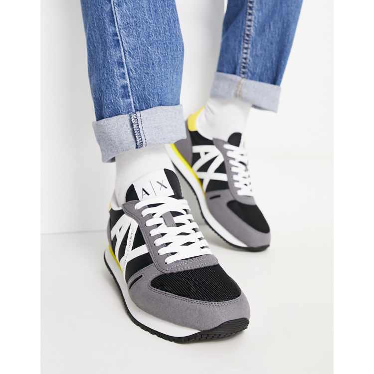 Armani Exchange rio trainers in grey