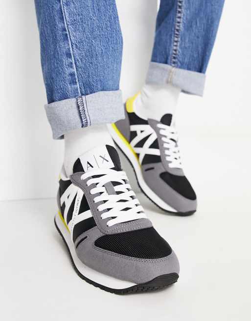 Armani Exchange rio trainers in grey | ASOS