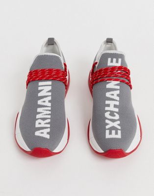 armani exchange sock sneakers