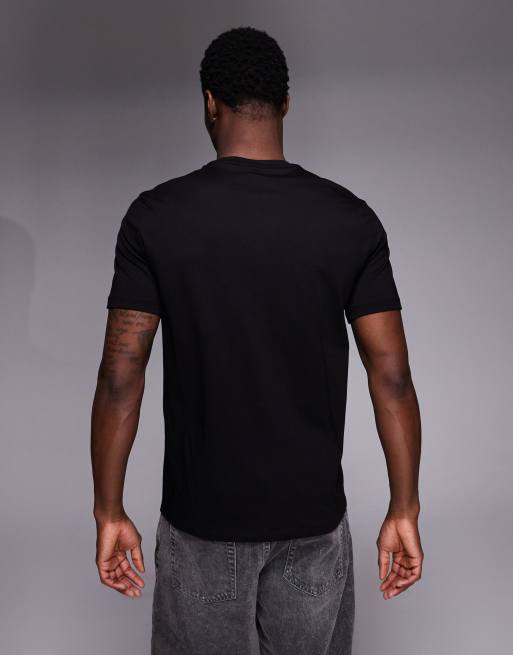 Armani Exchange – Schwarzes T-Shirt mit Logo auf der Brust, 3 von 5
