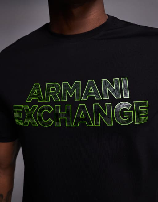 Armani Exchange – Schwarzes T-Shirt mit Logo auf der Brust, 5 von 5