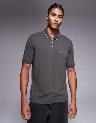 Armani Exchange Armani Exchange short sleeve polo in green