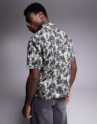 Armani Exchange Short Sleeve Shirt In Green