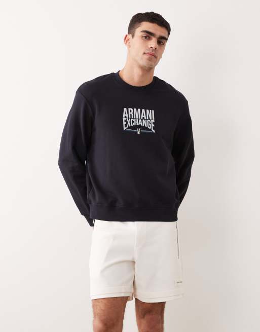 Armani Exchange shorts i cream, 3 av 5