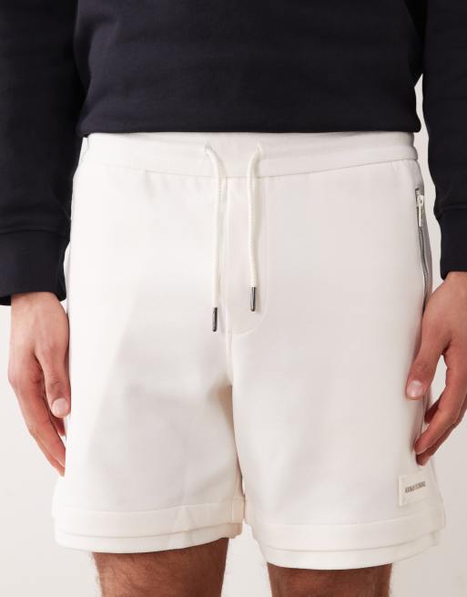 Armani Exchange shorts i cream, 5 av 5