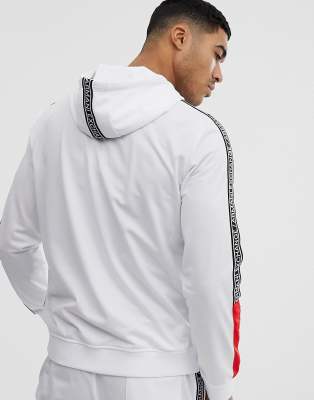 armani exchange white hoodie