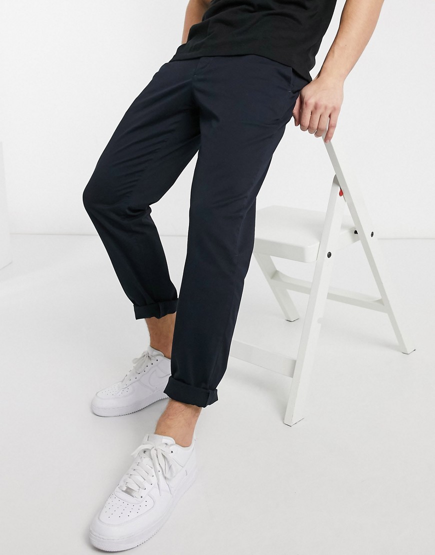 Armani Exchange skinny fit chinos in navy