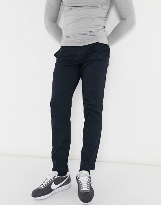 Armani navy chinos sale